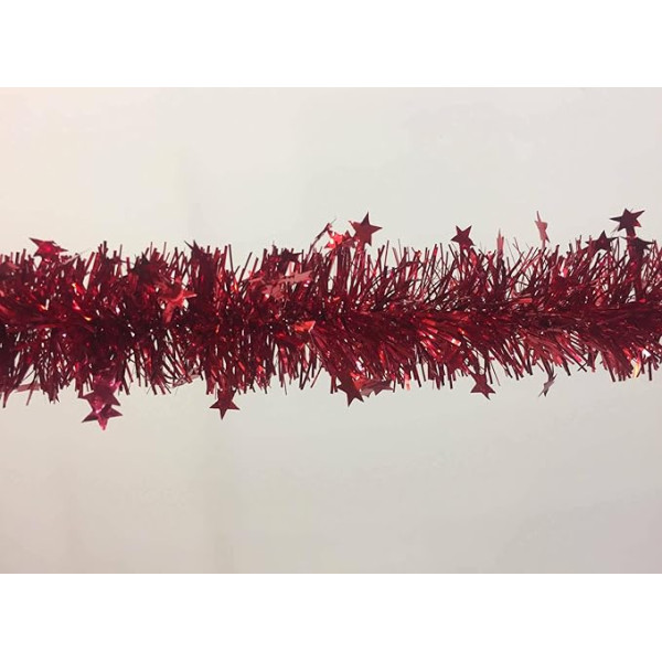 Dmora - Weihnachtsdekoration Bossons, Weihnachtsdekor, Weihnachtsornament, Festliche Dekoration, Ražots Itālijā, 1000x8 h8 cm, Rot