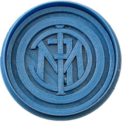 Cuticuter Inter Milan futbola komandas futbola sīkfailu izgriezējs, zils, 8 x 7 x 1,5 cm