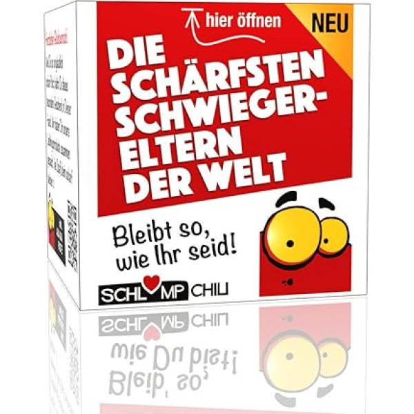 Schlump-Chili asākie radinieki pasaulē - smieklīga dāvana kāzu gadadienai, Ziemassvētkiem vai kā pateicība, ideāli piemērota kā smieklīga ārkārtas gag dāvana tēvam un vīramātei.