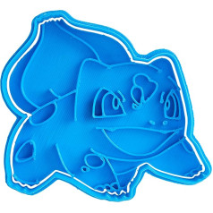 Cuticuter Bulbasaur Pokemon Cookie Cutter, plastmasas, zils, 8 x 7 x 1,5 cm