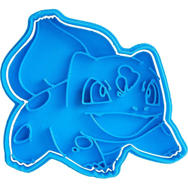 Cuticuter Bulbasaur Pokemon Cookie Cutter, plastmasas, zils, 8 x 7 x 1,5 cm