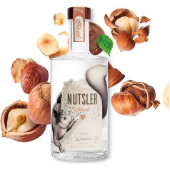 Nutsler Haselnuss Schnaps, Schwarzwälder Original Haselnussschnaps mit gerösteten Haselnüssen und feinem Nuss Nougat Aroma, Nussschnaps mit 35% vol. (1x 0,5 l)