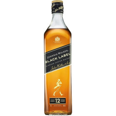 Johnnie Walker Black Label 12 Jahre | Blended Scotch Whisky | klasiskais | Geschenkempfehlung für genussvolle Abende zu Hause & mit Freunden | 40% Vol | 700ml | (6 gab. iepakojumā)