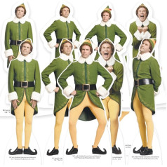 Zvaigžņu izgriezumi Buddy Elf Ziemassvētku galda rotājums