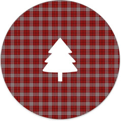 Declea Dekoration aus Holz, Tartan, Weihnachtsbaum, Formen aus Holz zum Aufhängen oder Aufstellen, originelle Idee zur Dekoration Ihres Zures Zuhauses