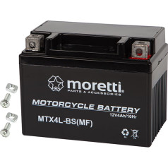 82-351# Motociklu akumulators 12v 4ah mtx4l-bs moretti