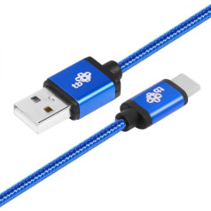 Kabeļa usb-usb c 1,5 m zils vads