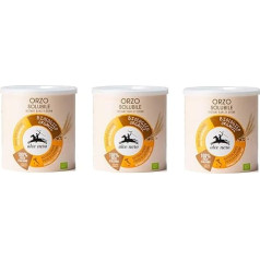 Alce Nero Orzo Solubile Biologico Šķīstošs miežu bioloģiskais produkts 125 g Kafijas aizstājējs 100% Itālijas miežu bioloģiskais produkts Iepakojumā 3 gab.