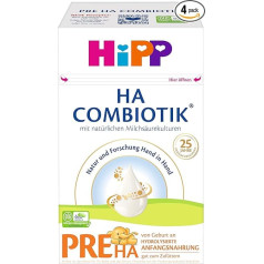 HiPP HA Combiotik Pre HA Combiotics Milk Formula 600 г Упаковка из 4 х 600 г