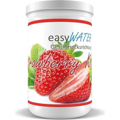 Strawberry-Kiss easyWater dzērienu pulveris, atsvaidzinošu dzērienu pulveris bez cukura, tikai 5 kalorijas uz 500 ml ūdens, bez aspartāma, saturs: Sastāvs: 25 porcijas.