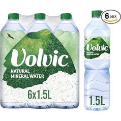 Volvic dabīgais minerālūdens, 6 x 1,5 litri