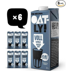 Oatly auzu dzēriens 2,8% tauku - 6 gabalu iepakojums (6 x 1 litrs)