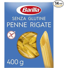 Barilla Макаронная лапша без глютена Penne Rigate из вкусной кукурузы и риса - идеально подходит для людей с целиакией или непереносимостью глютена 