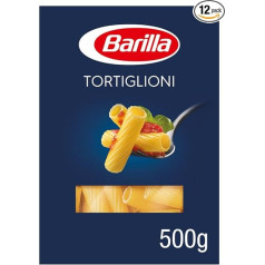 Barilla Макароны Classic Tortiglioni n.83 из высококачественной твердой пшеницы всегда al dente, 12 x 500 г.