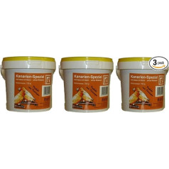 BASU Canary Special 3 x 750 g (2,25 kg) spainī - Pilnvērtīga barība kanārijputniņiem bez rāceņiem - Kanārijputniņu barība - Kanārijputniņu barība