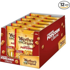 Werther's Original Caramel Popcorn (12 x 140g) / Popkorns ar krēmveida karameļu pārklājumu