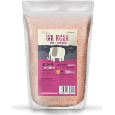 Pink Crystal Salt from the Himalayas FINE (1700 g) 100% Vegan Table Salt, Pure Rock Salt, Untreated Natural Salt, No Additives, Unrefined. Pakistani Salt Mountains. Punjab, Pakistan