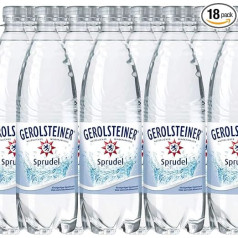 Gerolsteiner Classic putojančio mineralinio vandens buteliai 1000 ml, PET, 18 vnt.