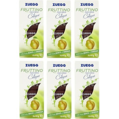 6 x Zuegg Fruttino Snack-Break Cotogna cidoniju uzkodas. Katrā kastītē ir 4 iepakojumi pa 40 g katrā.