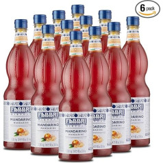 Food-United Mango sīrups 6 x 1 L PET | FABBRI Mixybar | Sciroppo di Mango | Mango augļi no Indijas, Pakistānas un Filipīnām | Fabbri 1905 Cocktail Bar Syrop | Malindi Cocktail Mango Sorbet sulas (6)