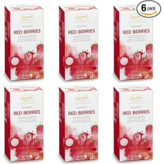 Ronnefeldt Teavelope® Red Berries, aromatizēta augļu tēja, 6 x 25 tējas maisiņi, iepakojums 6 gab., 375 g