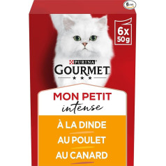 Gourmet Mon Petit Meals pieaugušiem kaķiem (6 x 50 g - 8 gab. iepakojumā)