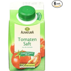 Alnatura Bioloģiskā tomātu sula, 6 gab. iepakojumā (6 x 500 ml)