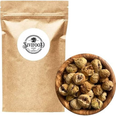 Sivifood Žāvētas rūķu vīģes, 600 g, minifīģes, bez sēra, dabīgas, žāvētas bez pievienotā cukura, beramā iepakojumā, kalnu vīģes, kalnu vīģes, sausas, neapstrādātas bumbuļveida vīģes