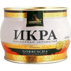 Kaviārs - Zarendom Gorbuscha laša kaviārs Premium 500 g konservu kārba - Sarkanais kaviārs - Kaviārs - Ikra