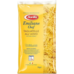 Barilla Makaronu nūdeles Emiliane Chef Tagliatelle all'Uvo 3 gab. iepakojumā (3 x 1 kg)