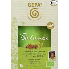 GEPA fair+ Wellness Tea Balance 5 gabaliņu iepakojums (5 x 30 g)