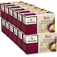 B?nting Tea Organic Home Garden Fruits, 20 glāžu maisiņi, 12 gabaliņu iepakojums