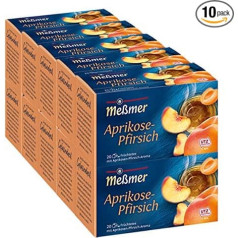 Meßmer Aprikožu persikss, 20 maisiņi, 10 paciņas (10 x 55 g)