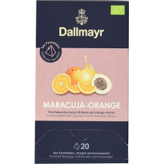 Dallmayr Tēja Pyramid Passion Fruit Orange Organic 80 g