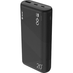 AMOS Power bank 20000mAh QC3.0-PD20W BK melns