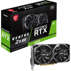 Grafiskā karte geforce rtx 3050 ventus 2x xs 8g oc gddr6 128bit hdmi