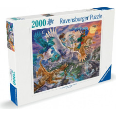 Puzzle 2000 elementi fantāzijas pegass