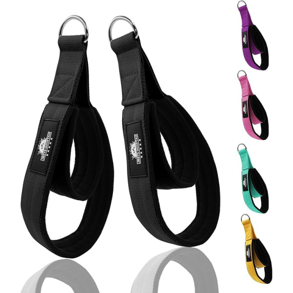 Lights Mountain 1 Pair Pilates Double Loop Straps Reformer Fitness D-Ring siksnas Jogas vingrinājumu aksesuāri mājas sporta zāles treniņiem