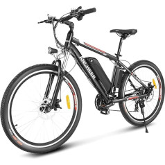 Ancheer Electric Bicycle Ebike Mountain Bike, 26 Inches / 27.5 Inches, Electric Bike with 36 V 8 Ah / 10 Ah / 12.5 Ah Lithium Battery and Shimano 21 Gears