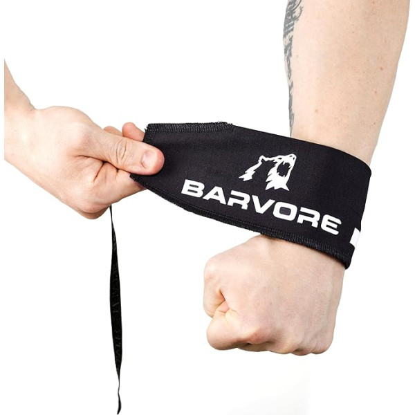 BARVORE® Premium Wrist Wraps, aproces uz plaukstas smagumu celšanai, profesionāli aproces uz plaukstas vīriešiem un sievietēm, kalnostenikai, spēka treniņiem, svarcelšanai, bodibildingam