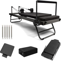 Pilates Reformer ierīce, salokāms Pilates Reformer mašīnu aprīkojums mājas treniņiem, pārnēsājama Reformer Pilates mašīna mājas trenažieru zālei