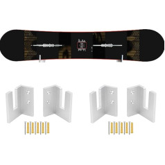 YYST Snowboard Wall Mount Snowboard Wall Mount - No Board - Fit Snowboard Longboard (2)