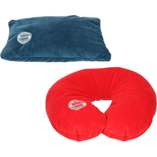 FC Bayern München 2-in-1 Travel Pillow Neck Pillow FCB Plus uzlīme 