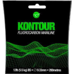 Korda Kontour Fluorocarbon - 200 m fluoroglekļa aukla