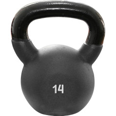 Sporttrend 24® Kettlebell 2 kg, 4 kg, 6 kg, 8 kg, 10 kg, 12 kg, 14 kg, 16 kg, 18 kg, 20 kg, 22 kg, 24 kg, 26 kg, 28 kg, 30 kg melnā krāsā | Kettlebell hanteles šūpoles hanteles čuguna čuguna hantele