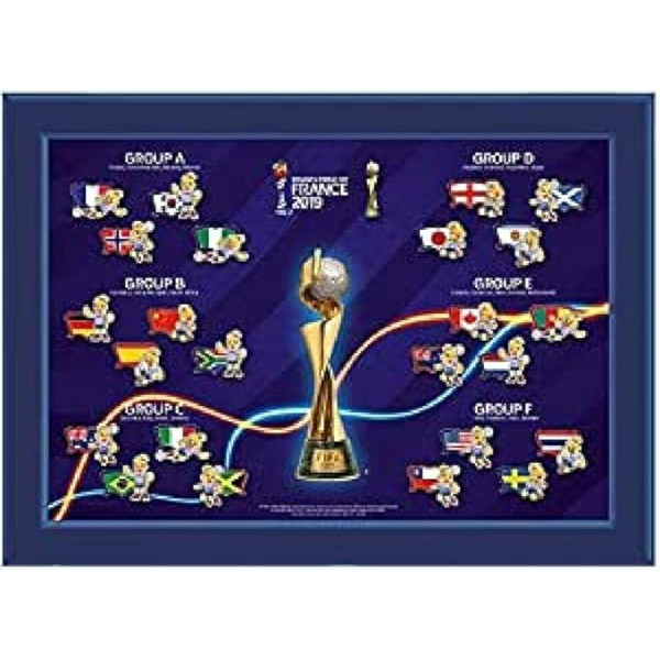 FIFA Women's World Cup France 2019™ Pin Collection Nations with Mascot PI Unisex Replica One Size