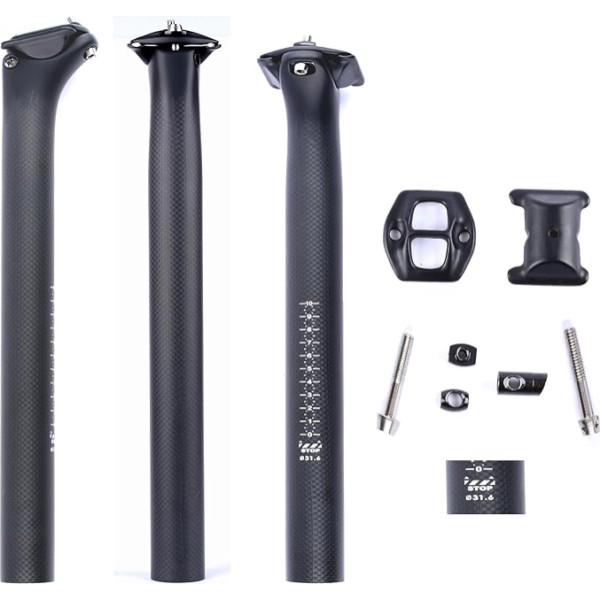 ESEN SP 3k Carbon 27.2/31.6 mm x 350 / 400 mm Velosipēdu sēdekļa statīvs Kalnu velosipēds / Road Bike BMX Seat Post Tube Seatpost Sēdekļa statīvs