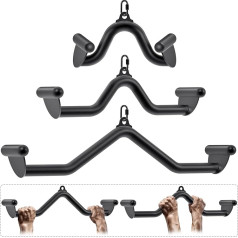 SELEWARE Airēšanas rokturis Pull Up Bar - melns Lat Pull Handle V Bar Lat Pull Up Bars mājas, sporta zāle, treniņš, pielikumi, tricepss, muguras stiprināšanas treniņš, V Bar, airēšanas komplekts