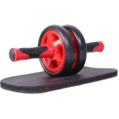 SUICRA Exercise Roller Wheels Bearing Classic Double Wheel Roller Coaster Noiseless Abdominal Wheel Roller ar spilventiņu sporta fitnesa aprīkojumam