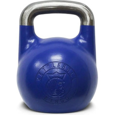 Kettlebell Kings sacensību kettlebell svariem (8-48 kg) sievietēm un vīriešiem, kas paredzēti komfortablam treniņam ar lielu atkārtojumu skaitu Izcils līdzsvars labākiem treniņiem